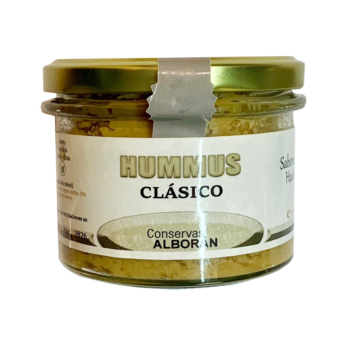 Hummus clásico hecho con garbanzos