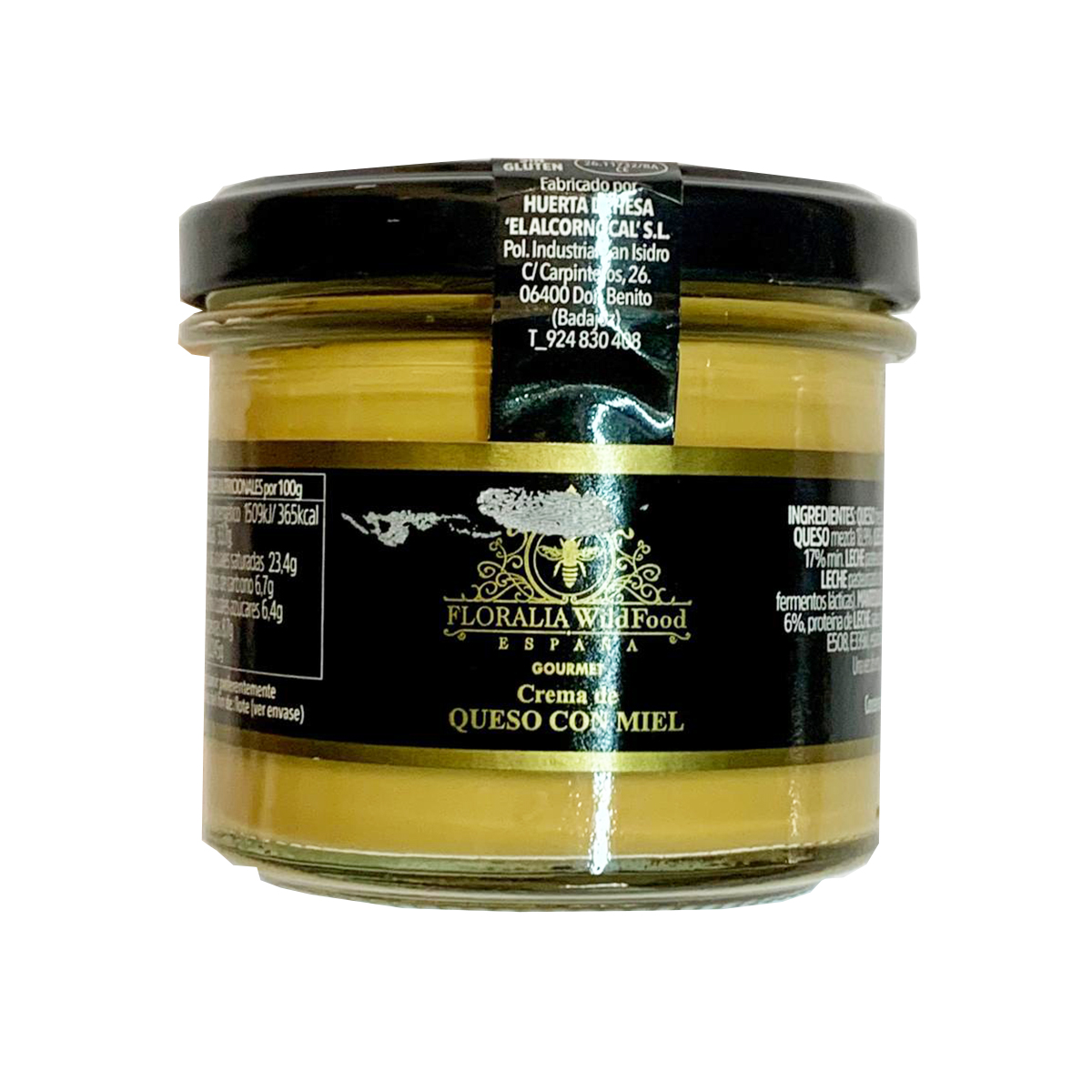 Crema vegetariana con sabor a queso con miel