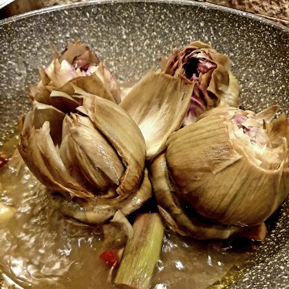 alcachofas a la plancha